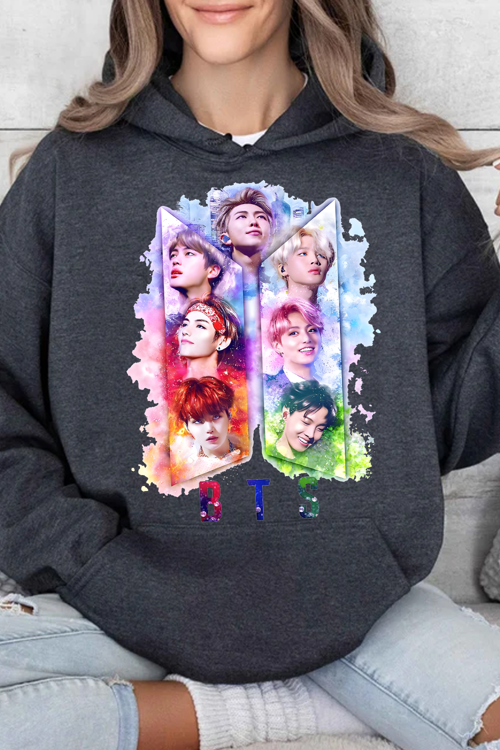 BTS Personalized Colorful Printed Hoodie