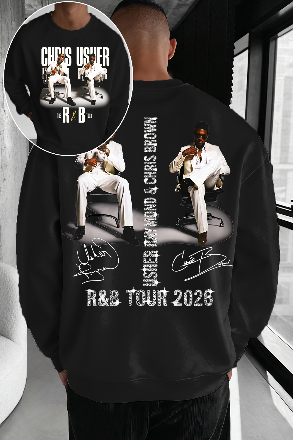 CB & Usher Concert Sweatshirt