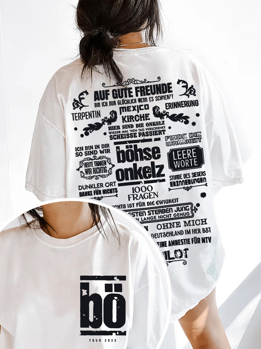 Böhse Onkelz 2-Sided Printed T-Shirt