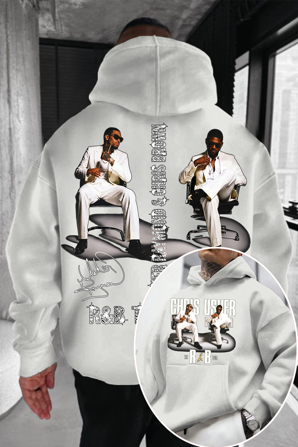 CB & Usher Concert Hoodie