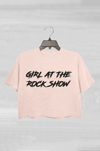 Blink-182 Girl at the Rock Show Crop Tee For Women