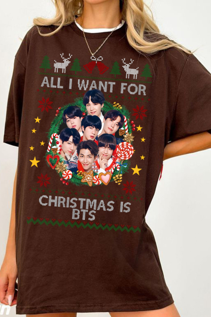 All I Want For Christmas Is BTS Women Shirt