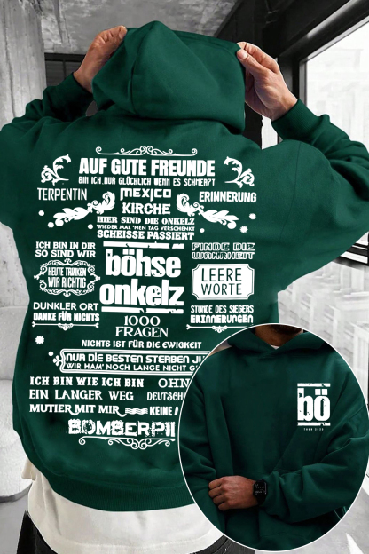 Bohse Onkelz 2-Sided Printed Hoodie