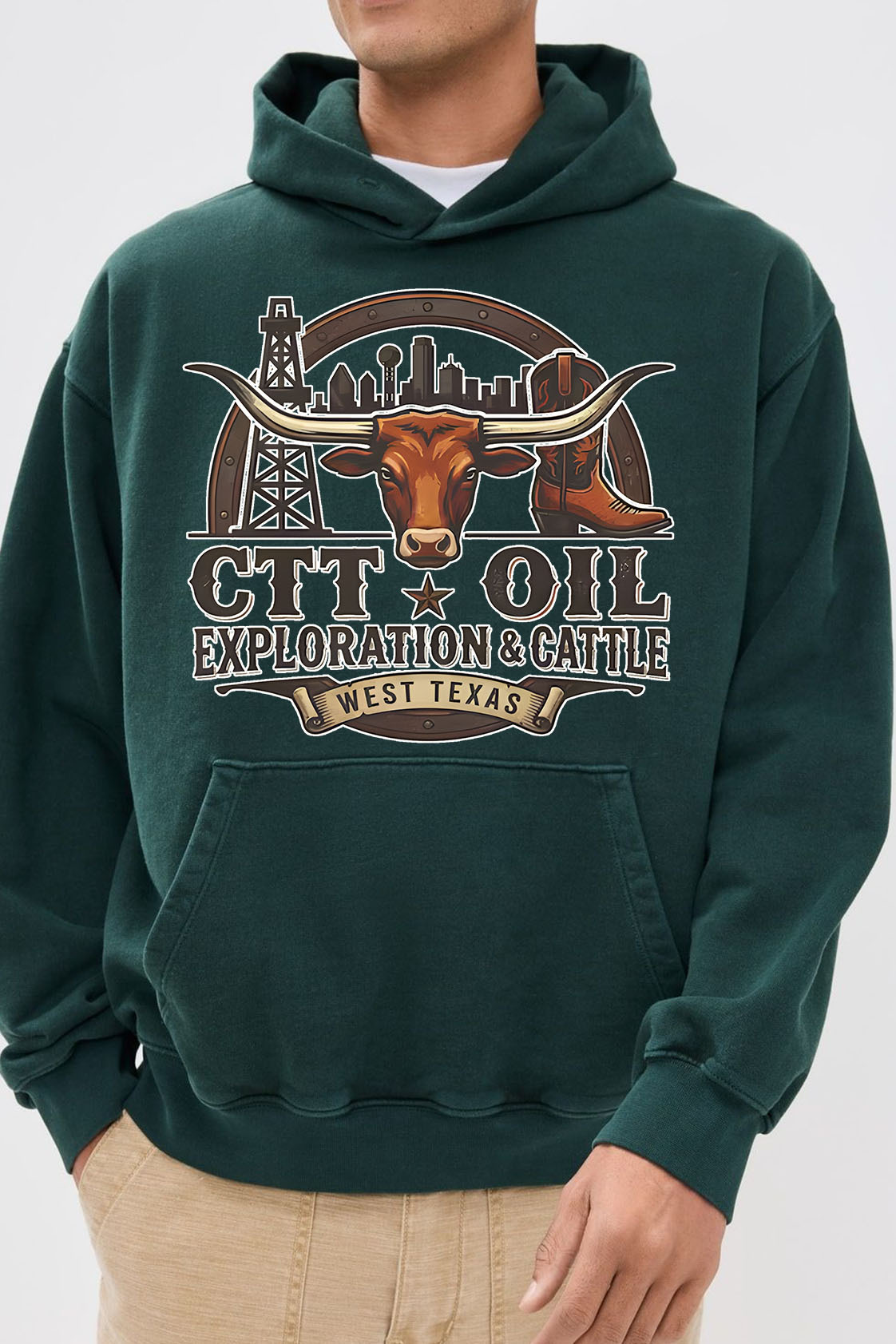 CTT Oil Exploration Cattle Hoodie