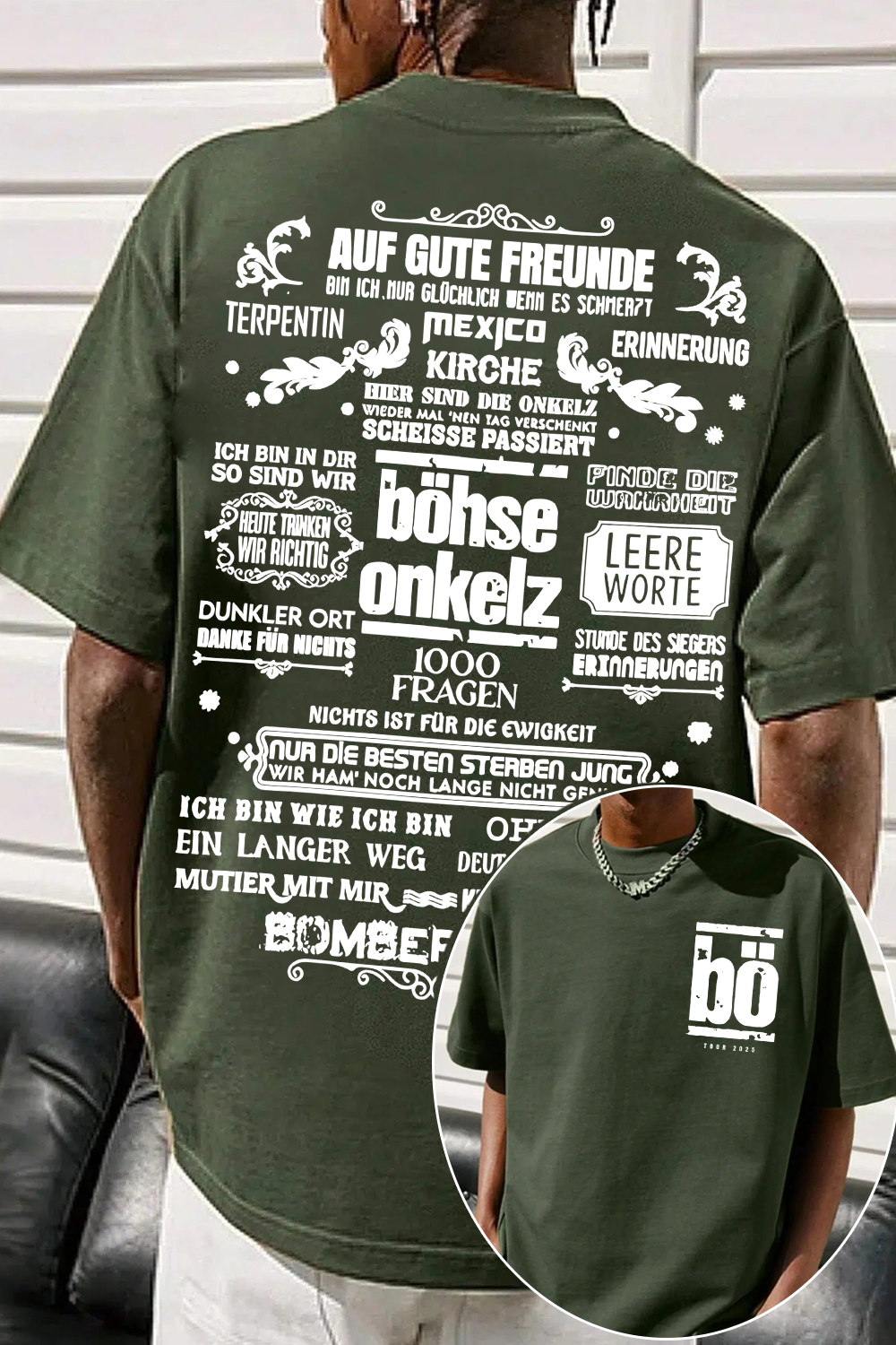 Böhse Onkelz 2-Sided Printed T-Shirt For Men