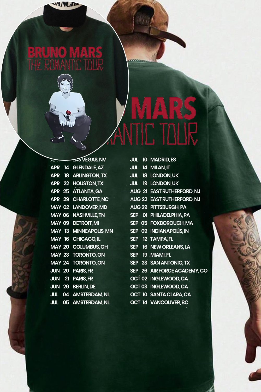 Bruno Mars Concert 2026 Tee