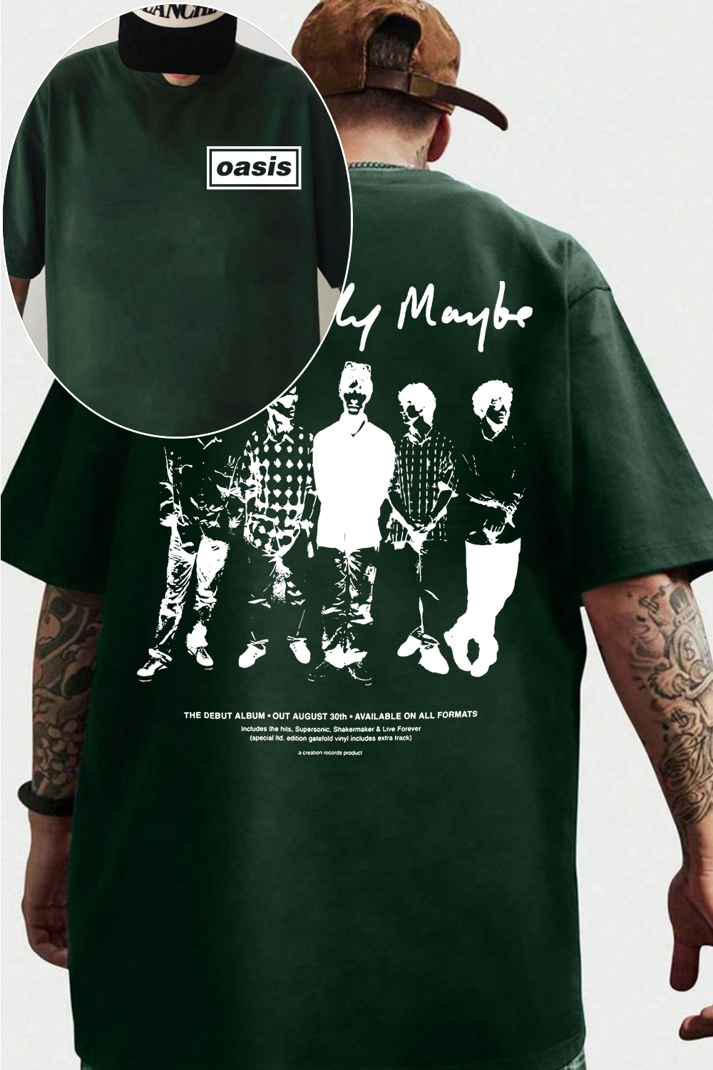 Oasis Unisex T Shirt Definitely Maybe Promo Official Reunion Tour 2025