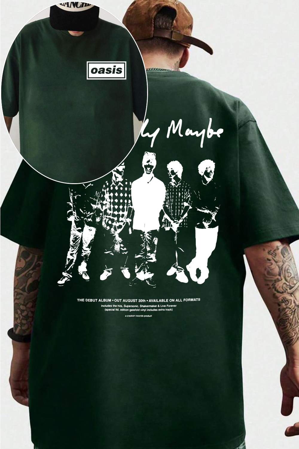 Oasis Unisex T Shirt Definitely Maybe Promo Official Reunion Tour 2025