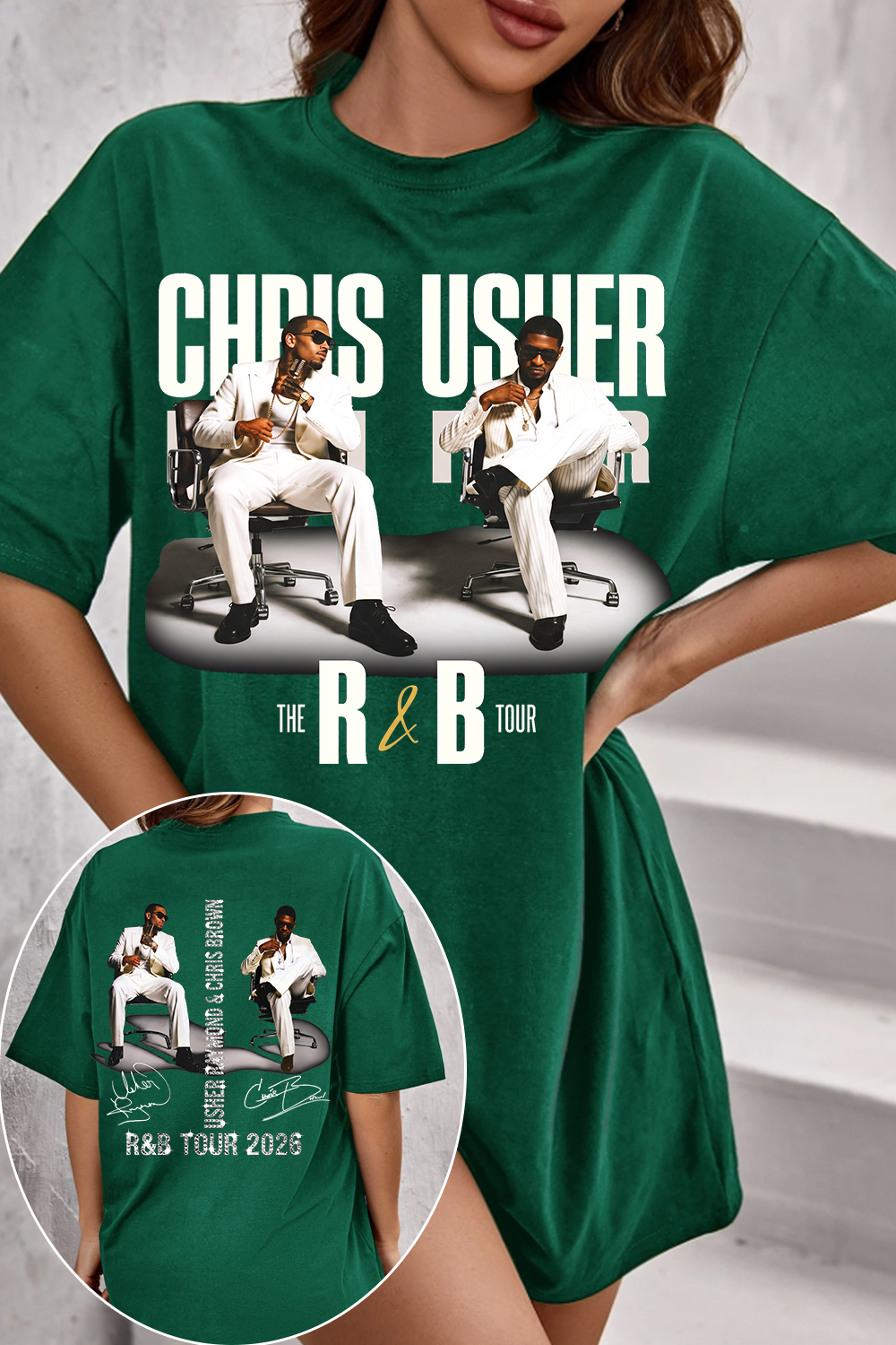 CB & Usher Concert Women Shirt