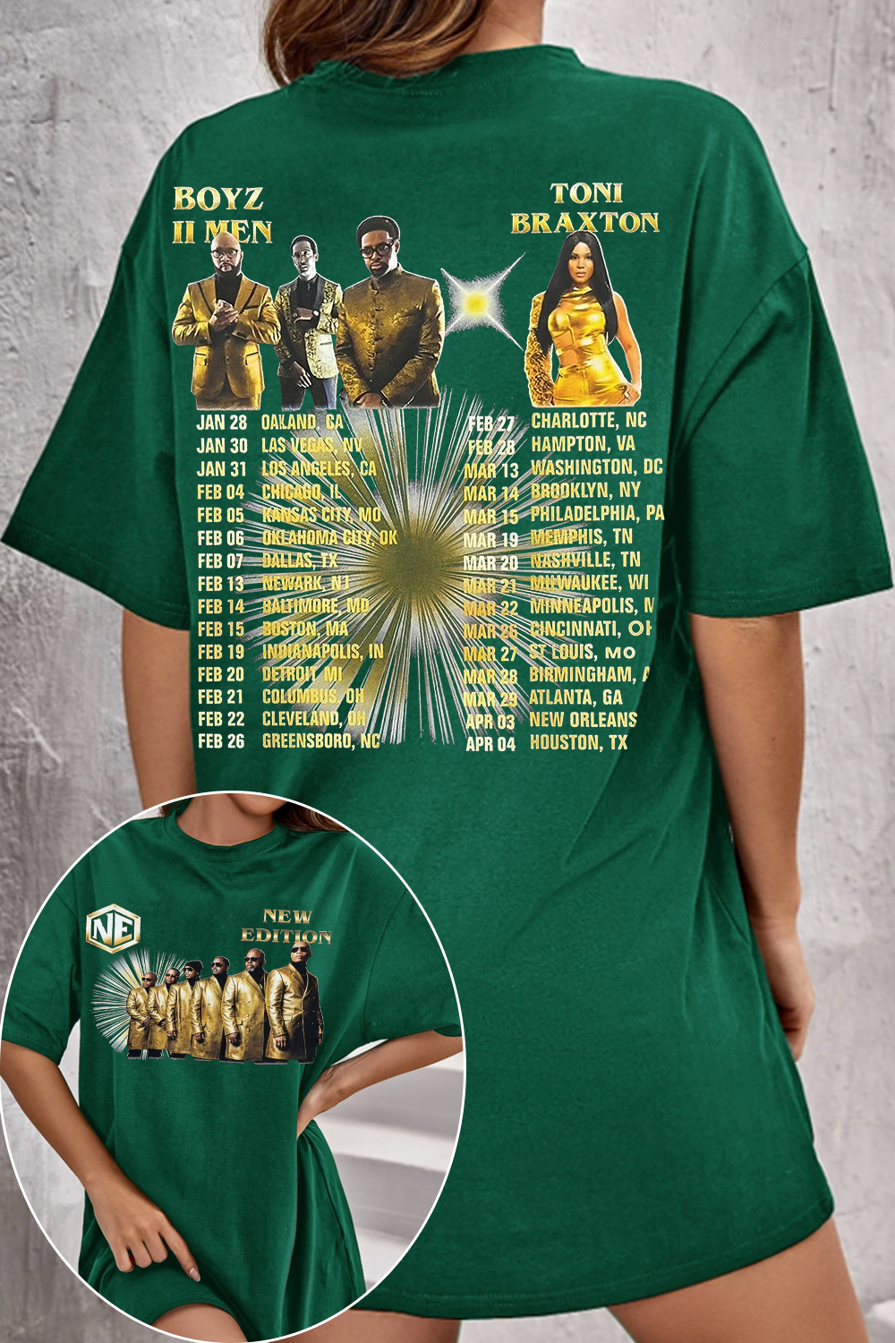 New Edition Way Tour 2026 Tee For Women