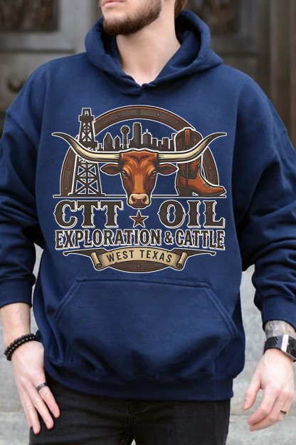 CTT Oil Exploration Cattle Hoodie