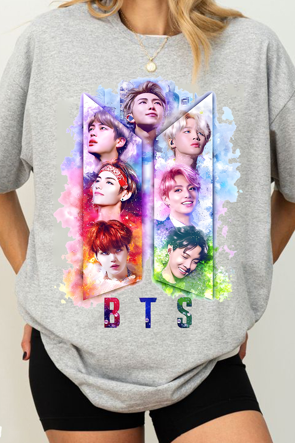 BTS Personalized Colorful Printed Tee
