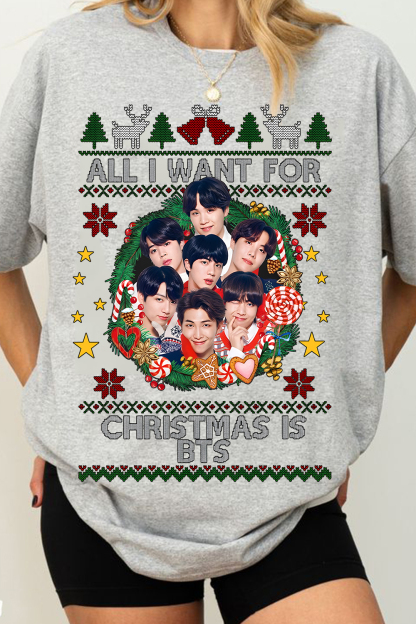 All I Want For Christmas Is BTS Women Shirt
