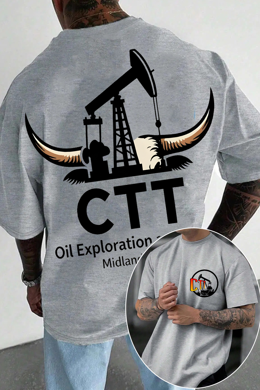 CTT Oil Exploration & Cattle Shirt For Men