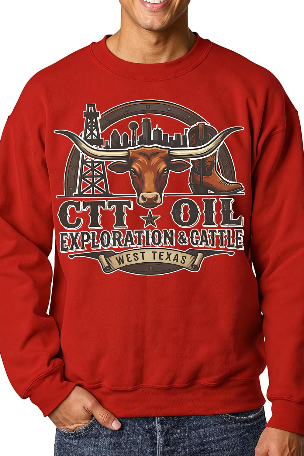 CTT Oil Exploration Cattle Sweatshirt