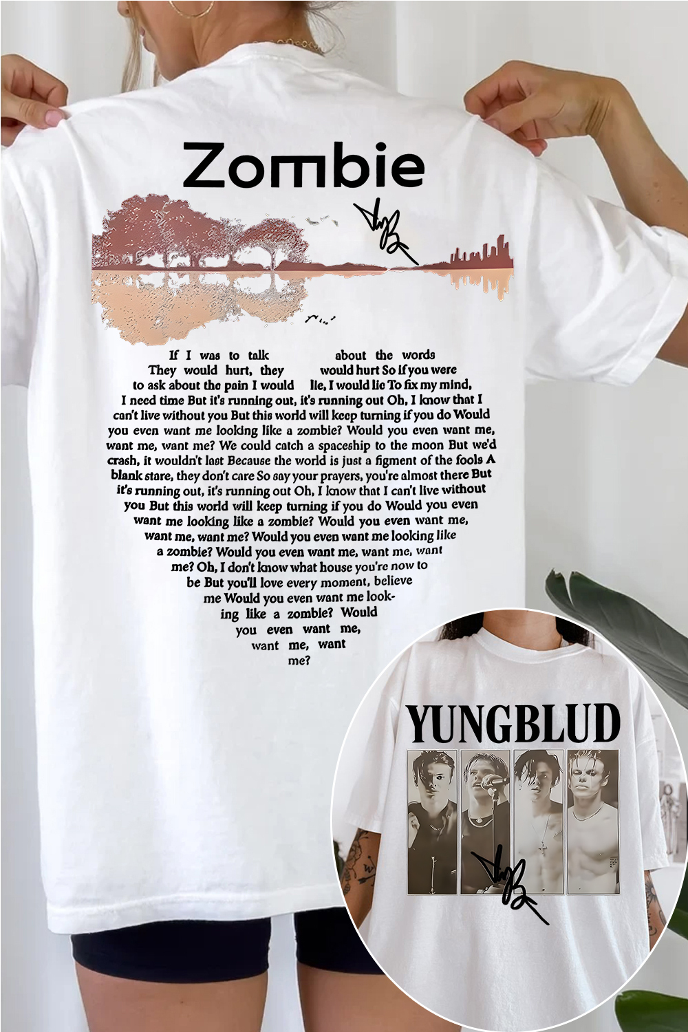 YungBlud Zombie Lyrics Shirt ❤️