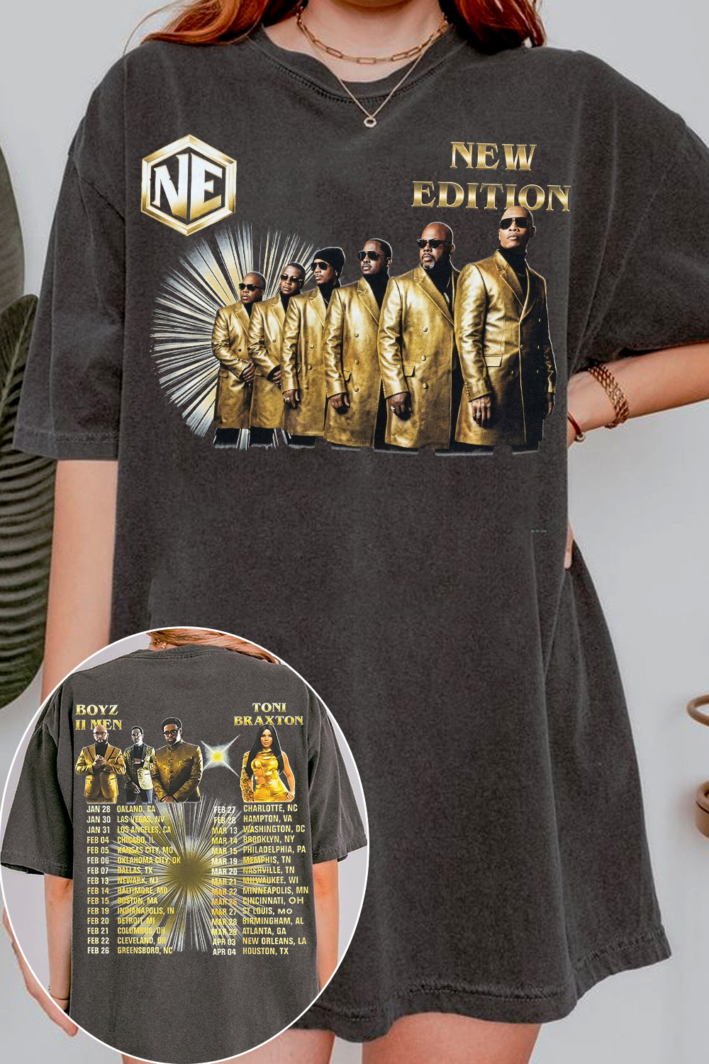 New Edition Way Tour 2026 Tee For Women