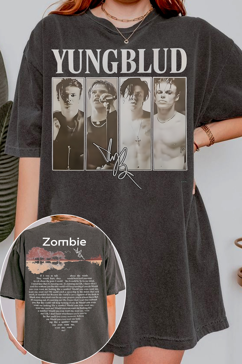 YungBlud Zombie Lyrics Shirt ❤️