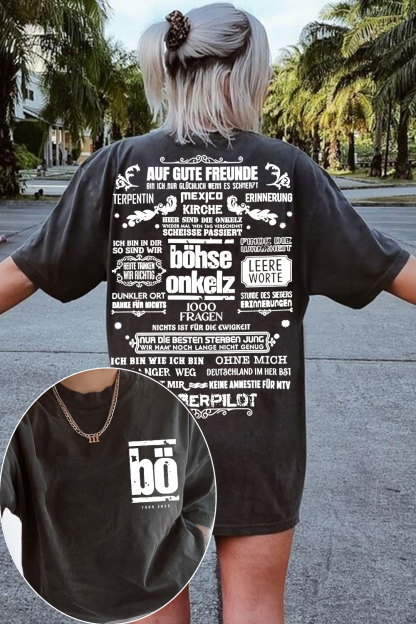 Böhse Onkelz 2-Sided Printed T-Shirt