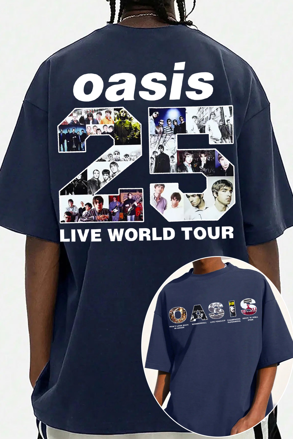 Oasis Unisex T Shirt Definitely Maybe Promo Official Reunion Tour 2025