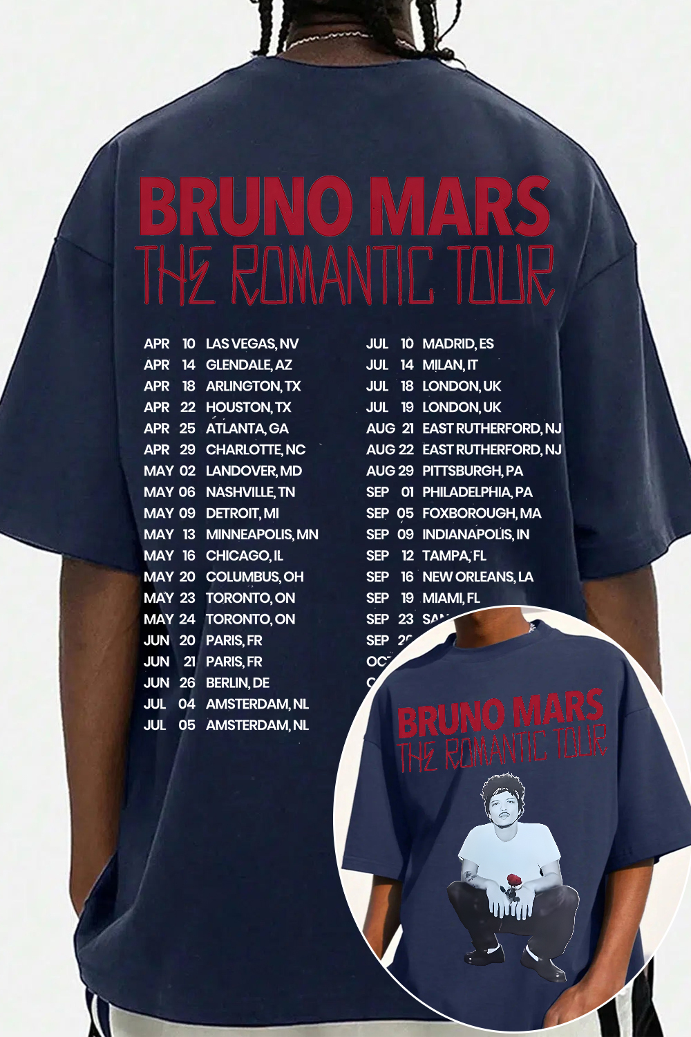 Bruno Mars Concert 2026 Tee