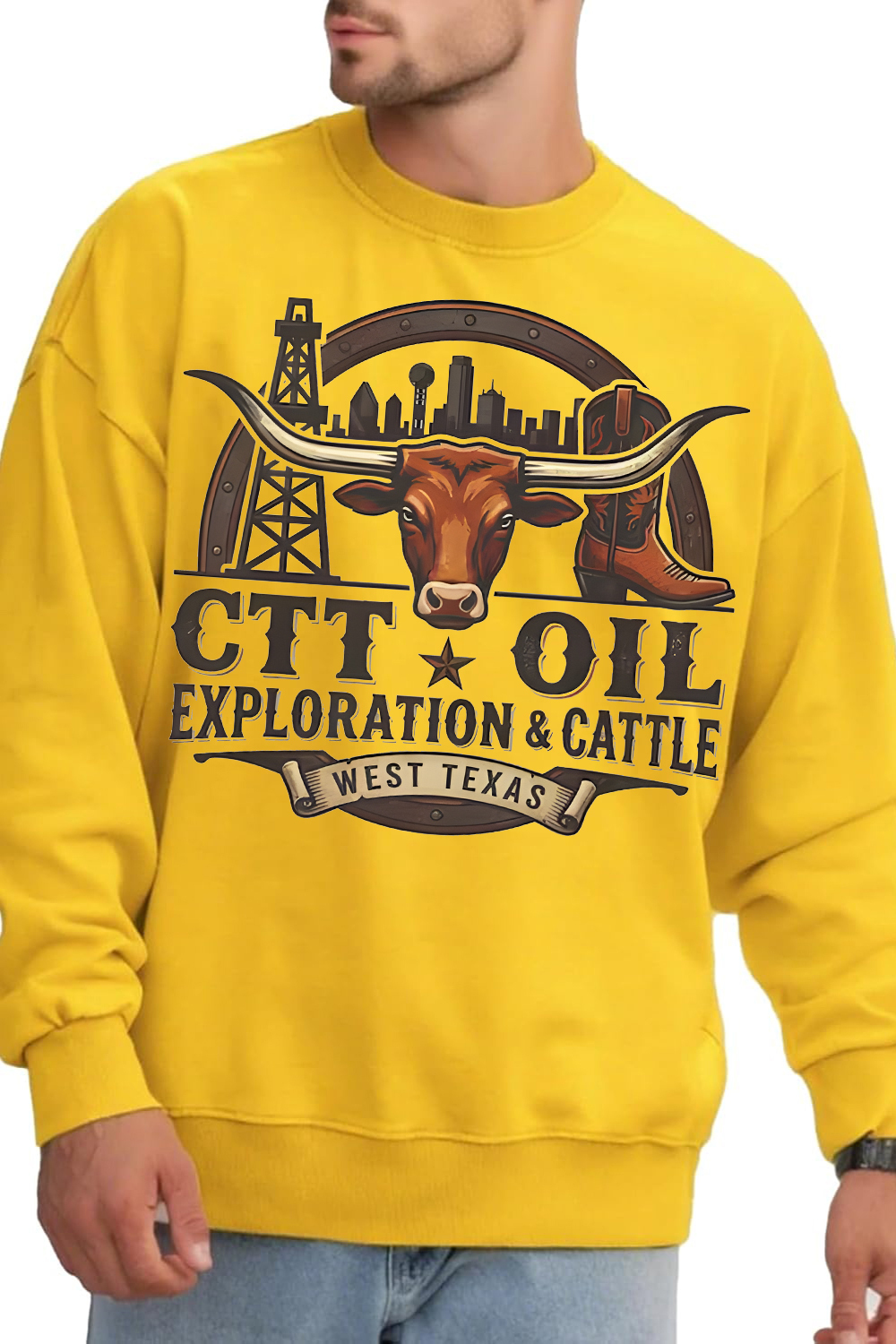 CTT Oil Exploration Cattle Sweatshirt