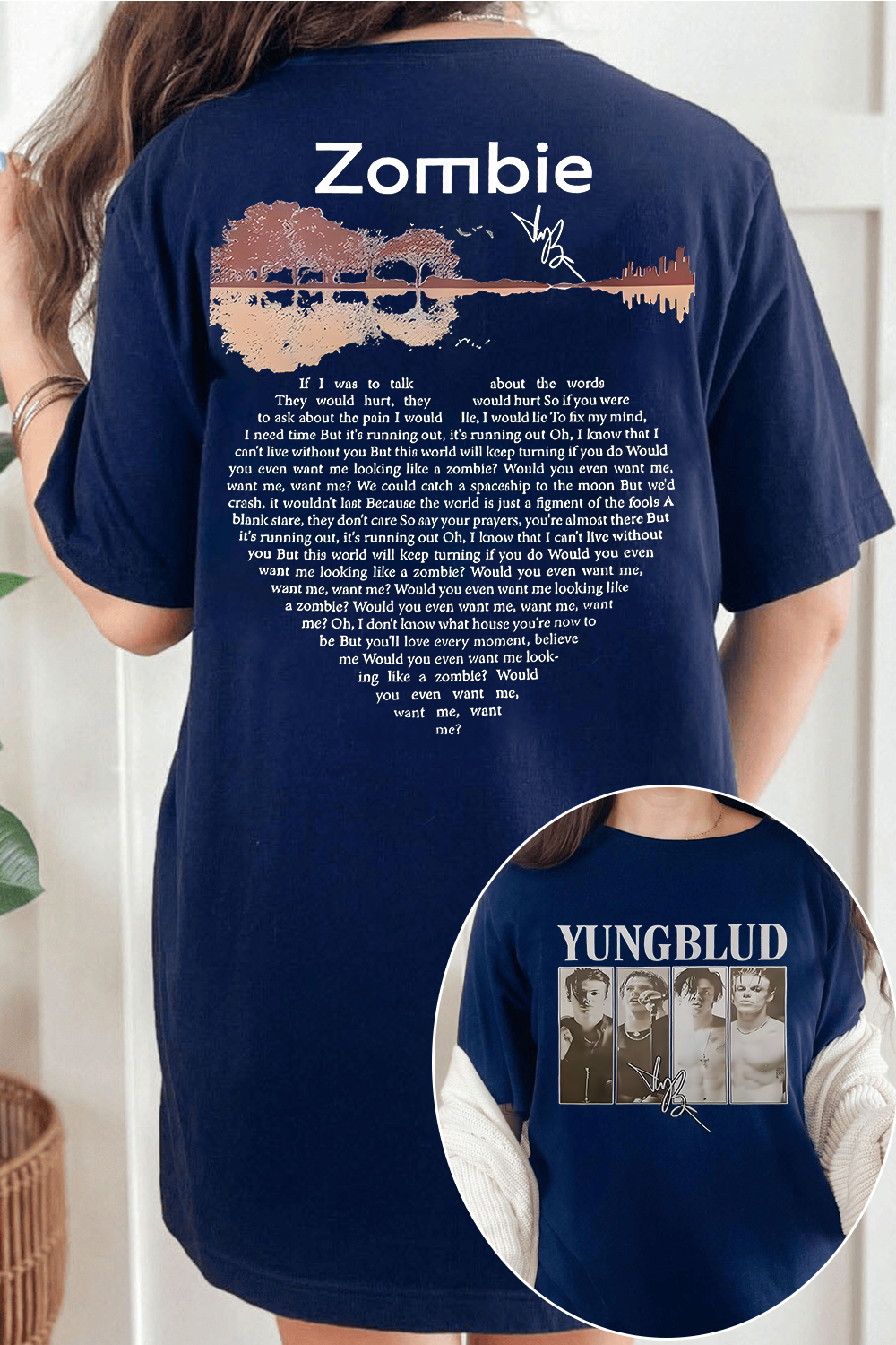 YungBlud Zombie Lyrics Shirt ❤️