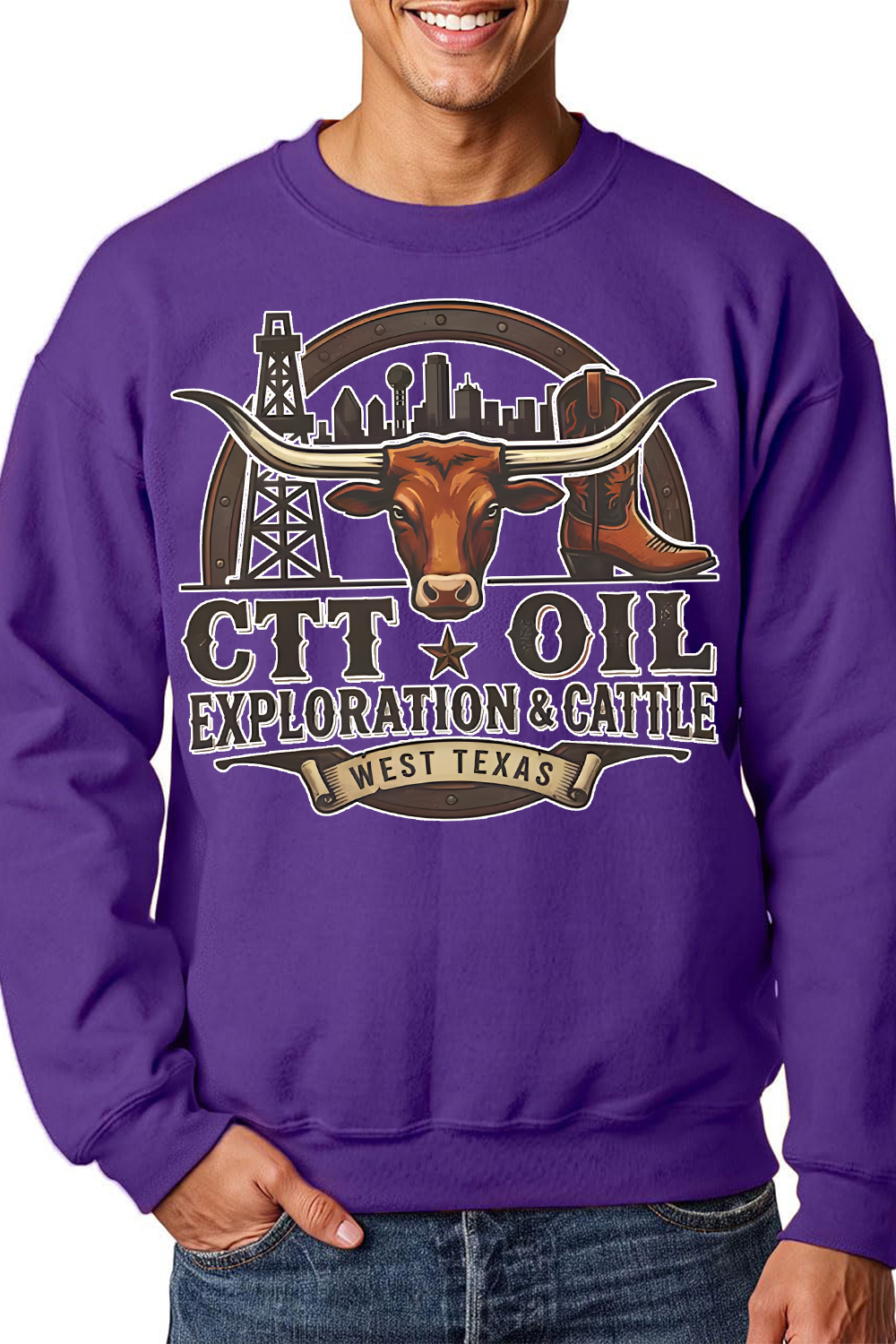 CTT Oil Exploration Cattle Sweatshirt
