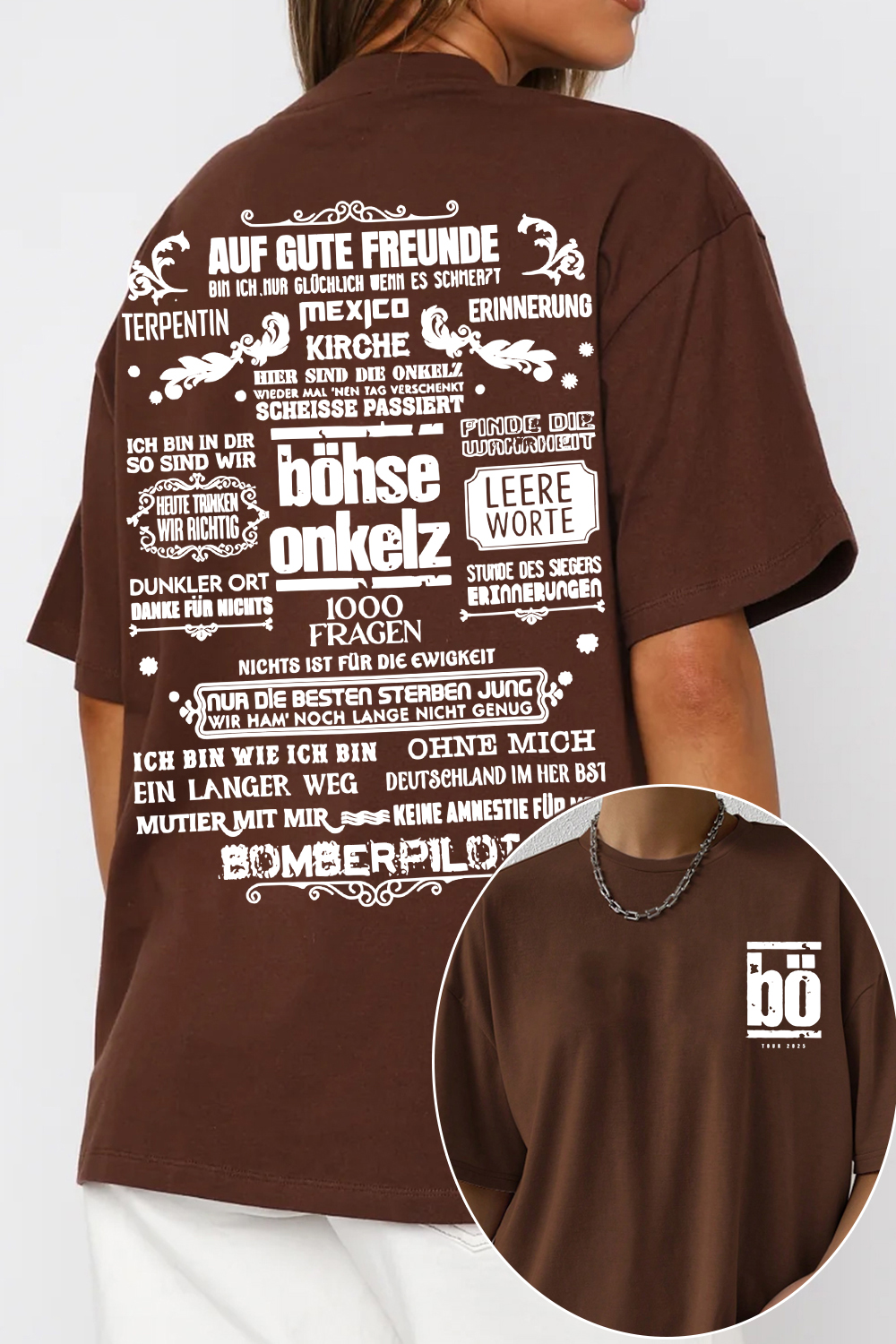 Böhse Onkelz 2-Sided Printed T-Shirt