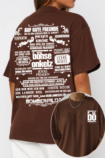Böhse Onkelz 2-Sided Printed T-Shirt