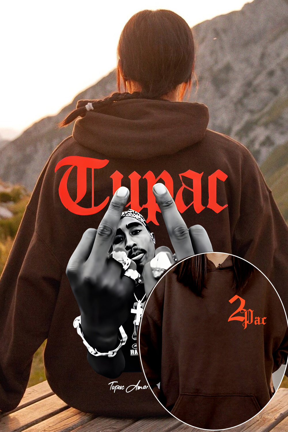 2Pac Hoodie For Women