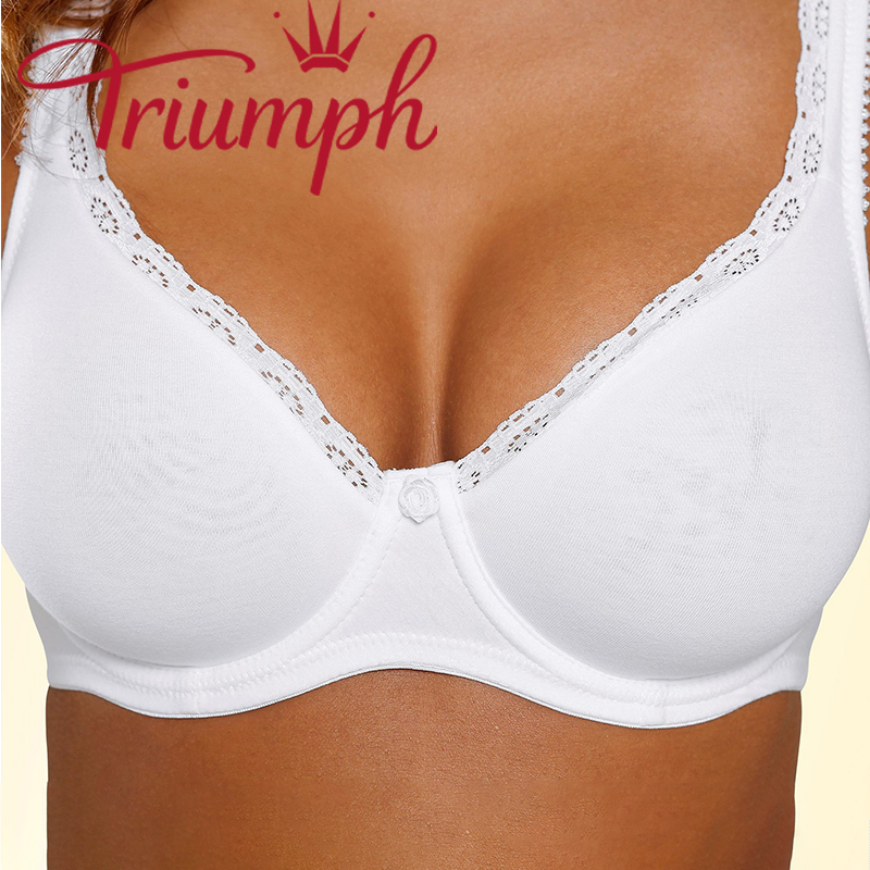Triumph 3 paquetes. 💝с неподплатени, безшевни чашки, изработени от качествен памук✨