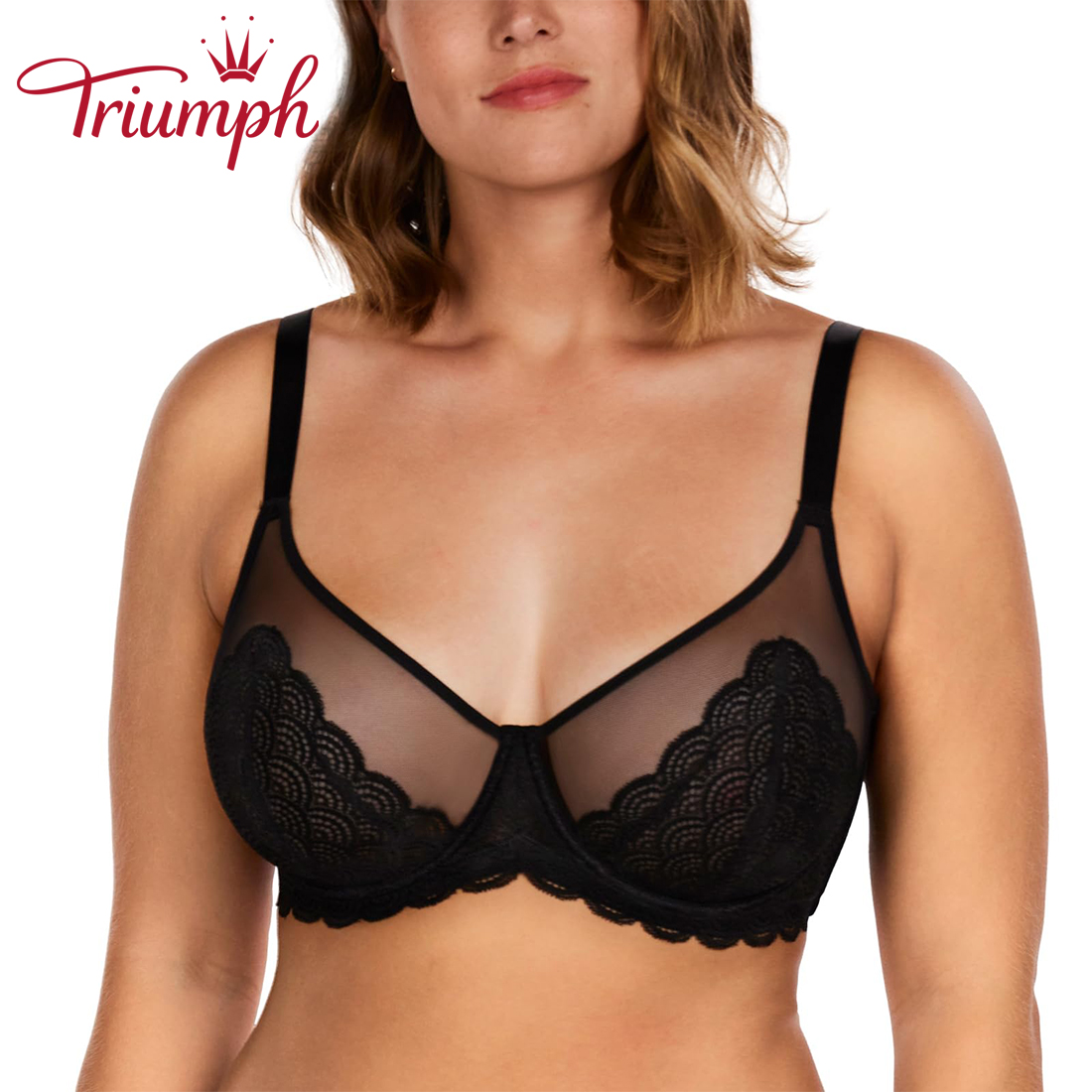 💖Triumph 3 db-Nagy méretű csipke melltartó