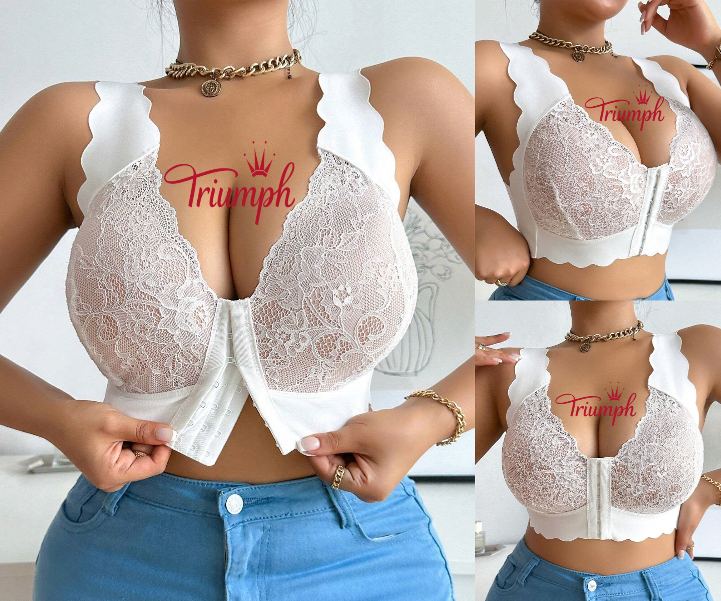 TRIUMPH - 3 DARABOS 🔥 SZEXI ULTRAVÉKONY MELLTARTÓ