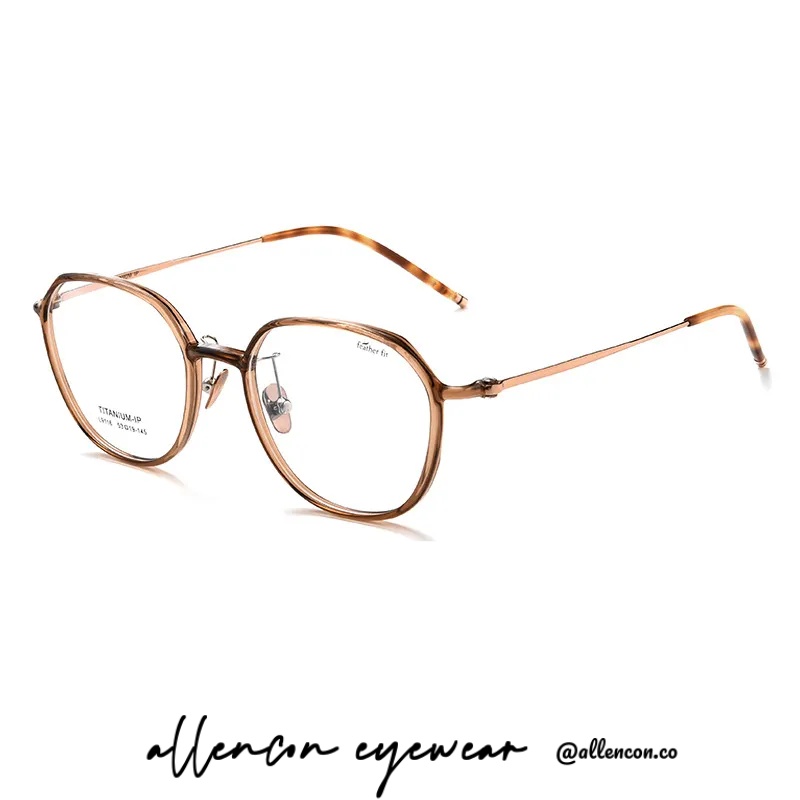 羽钛超轻镜框 | 超轻镜腿 | 佩戴舒适不夹脸 | 减龄椭圆框丨女款