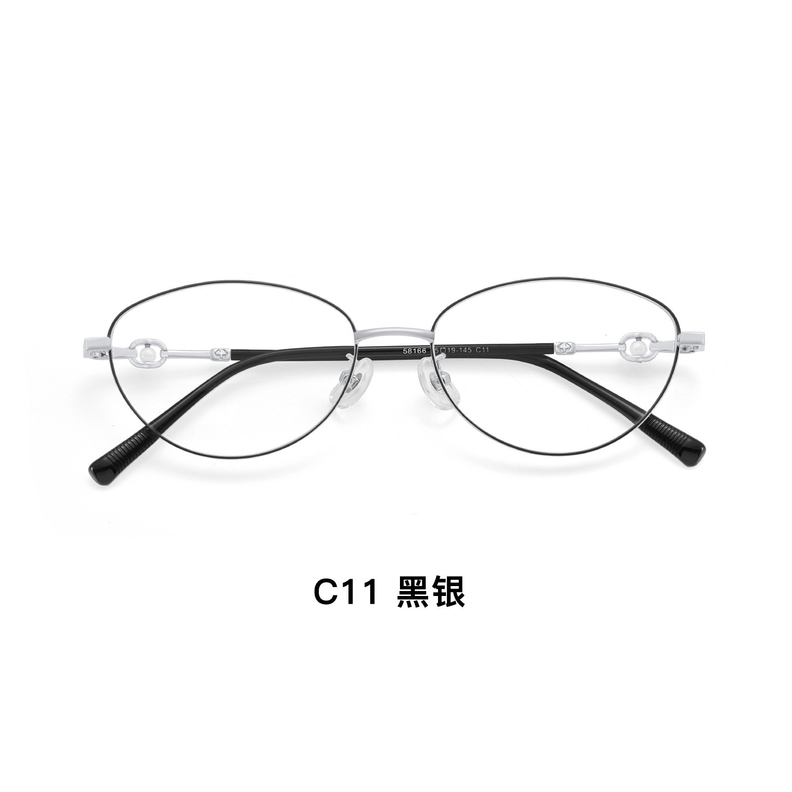 金丝合金猫眼框丨珍珠镜腿丨纯欲高智感丨14g丨女款DG58166【全球购】