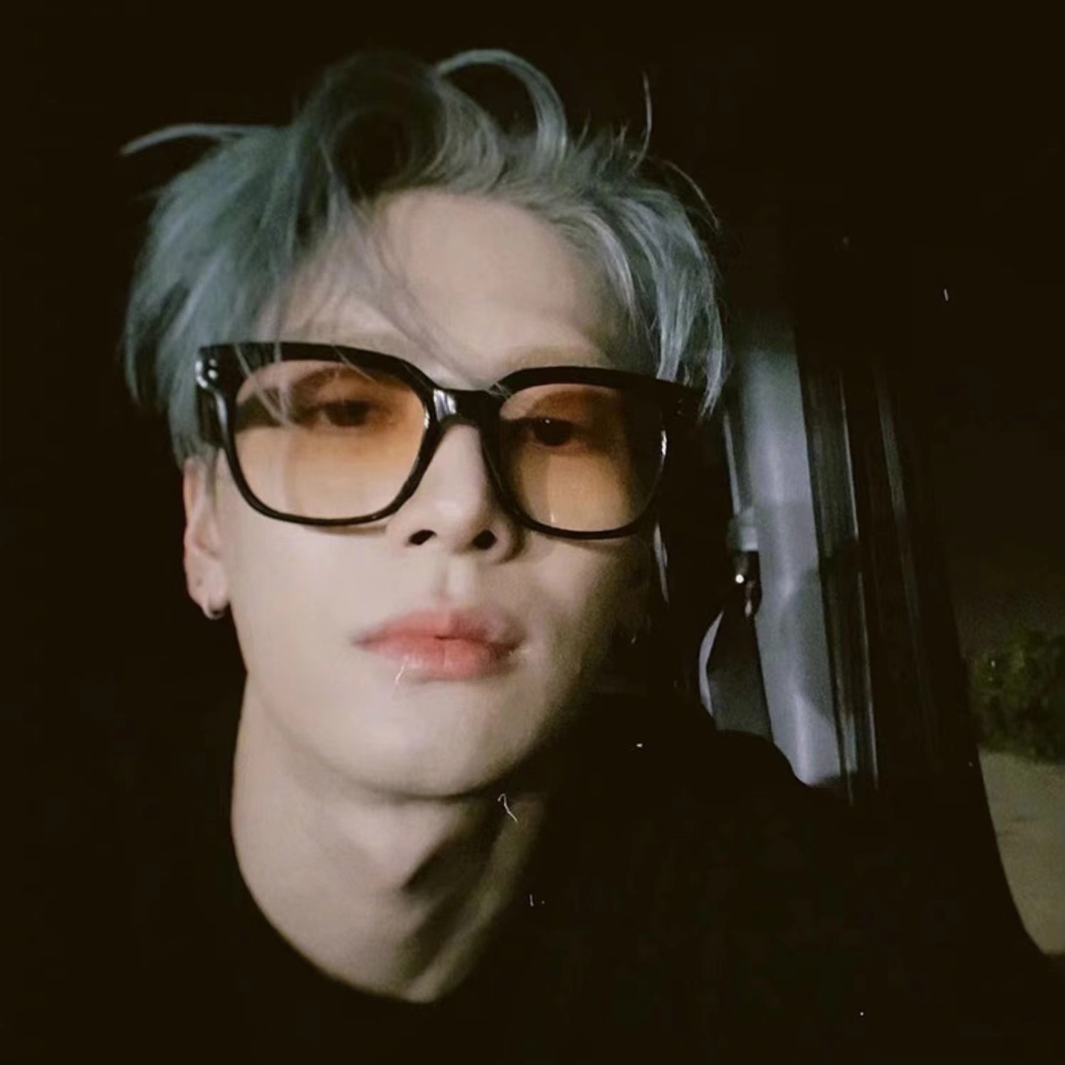 日落色腮红墨镜丨方框遮阳丨王嘉尔同款丨高级感日落茶丨男女同款