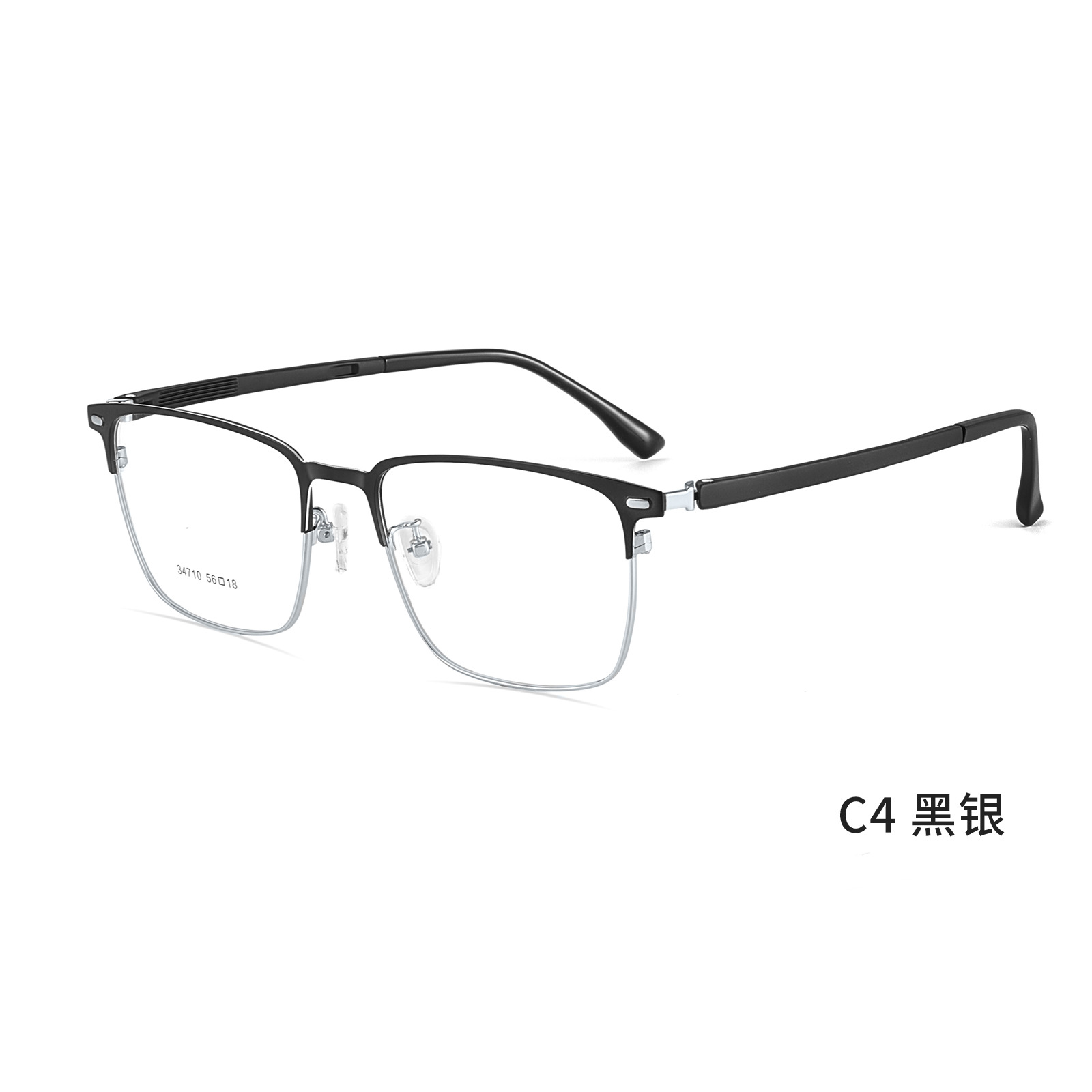 合金眉线框丨男士大脸丨潮搭有型丨真空IP电镀丨合金防腐蚀丨男款DG34710