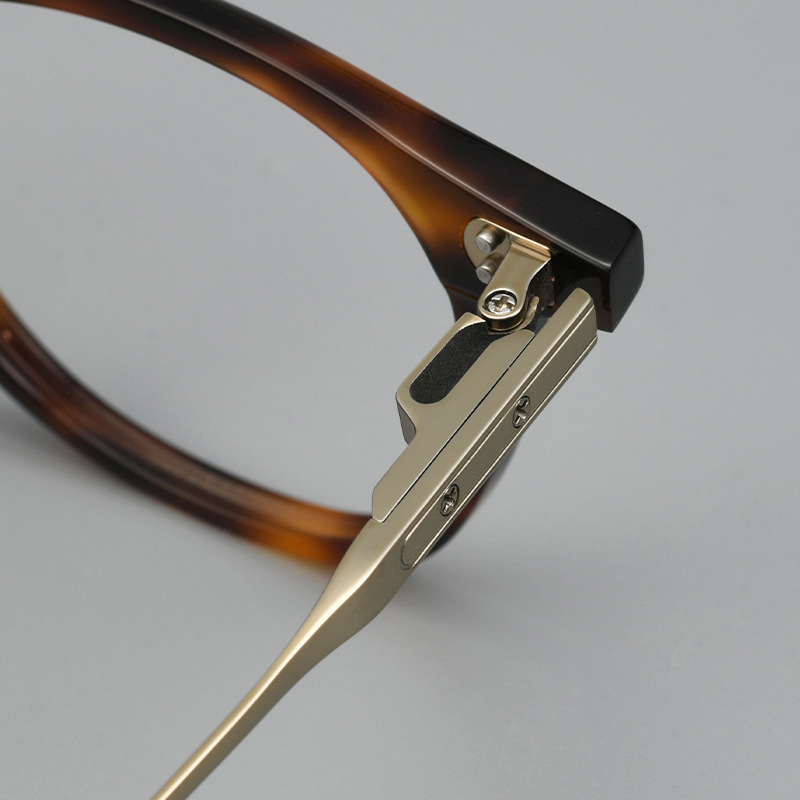 设计师款方圆框丨板材&钛材质丨逆R铰链丨适配高度数丨男女同款BSF8150【全球购】