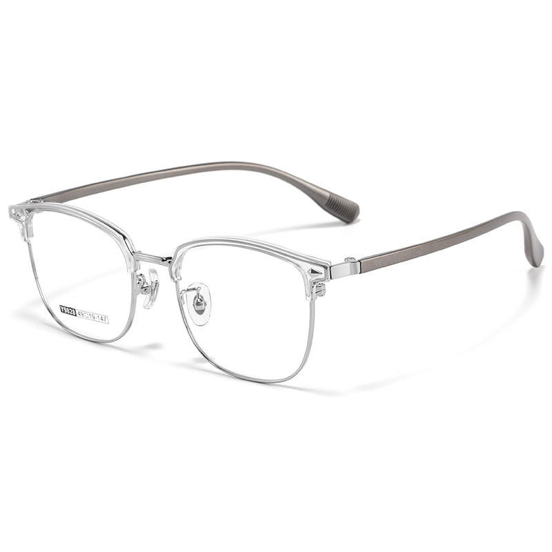 眉线半框镜 | 质感合金 | 轻弹镜腿 | 极简设计 | 颜值至上 | 男女同款