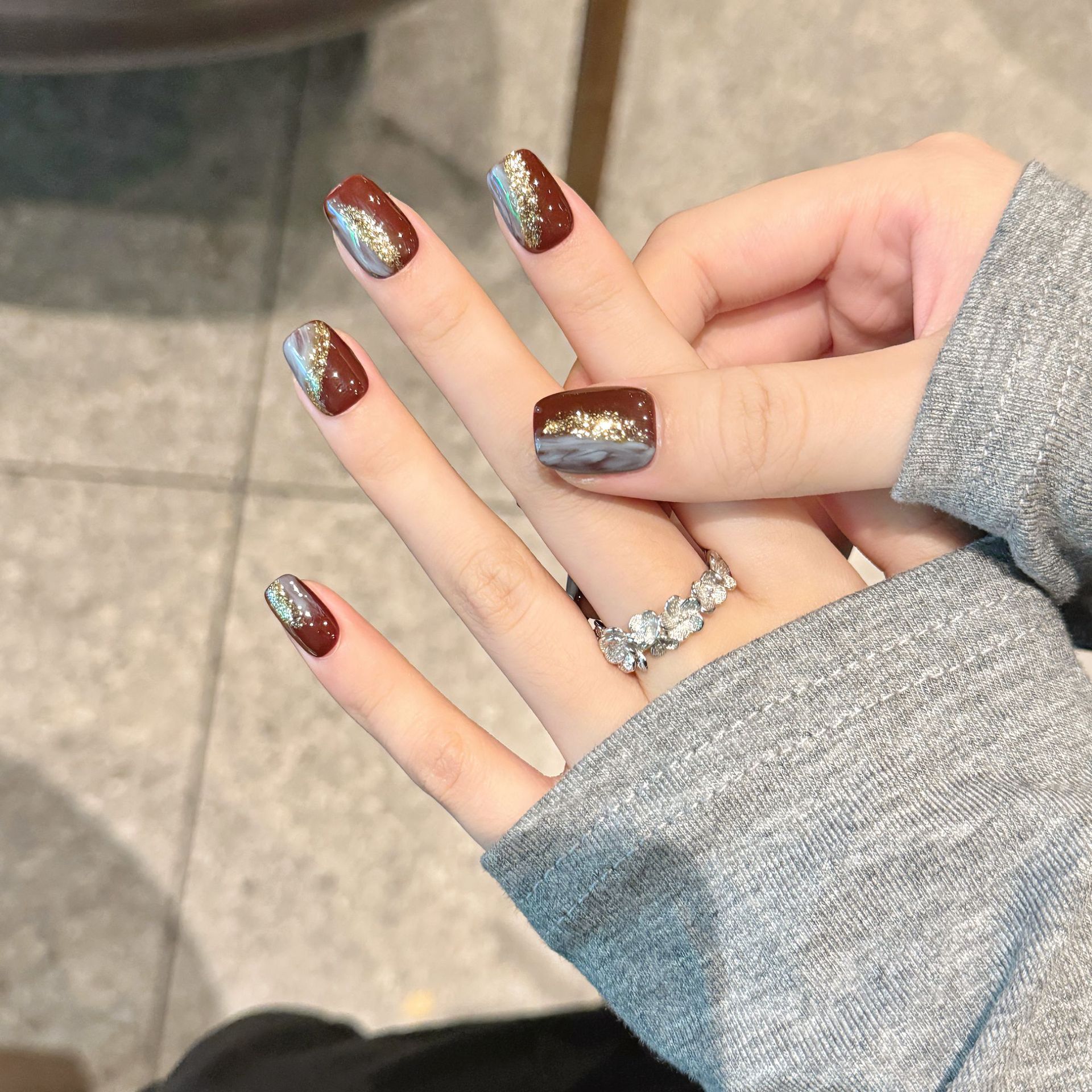 冷萃 | 短梯 | 秋冬网红爆款 | 高级显白 | 纯手工穿戴甲