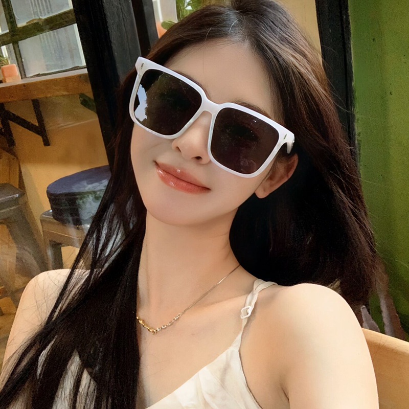 白色大理石墨镜丨方框大框显瘦丨甜美搭配丨五色可选