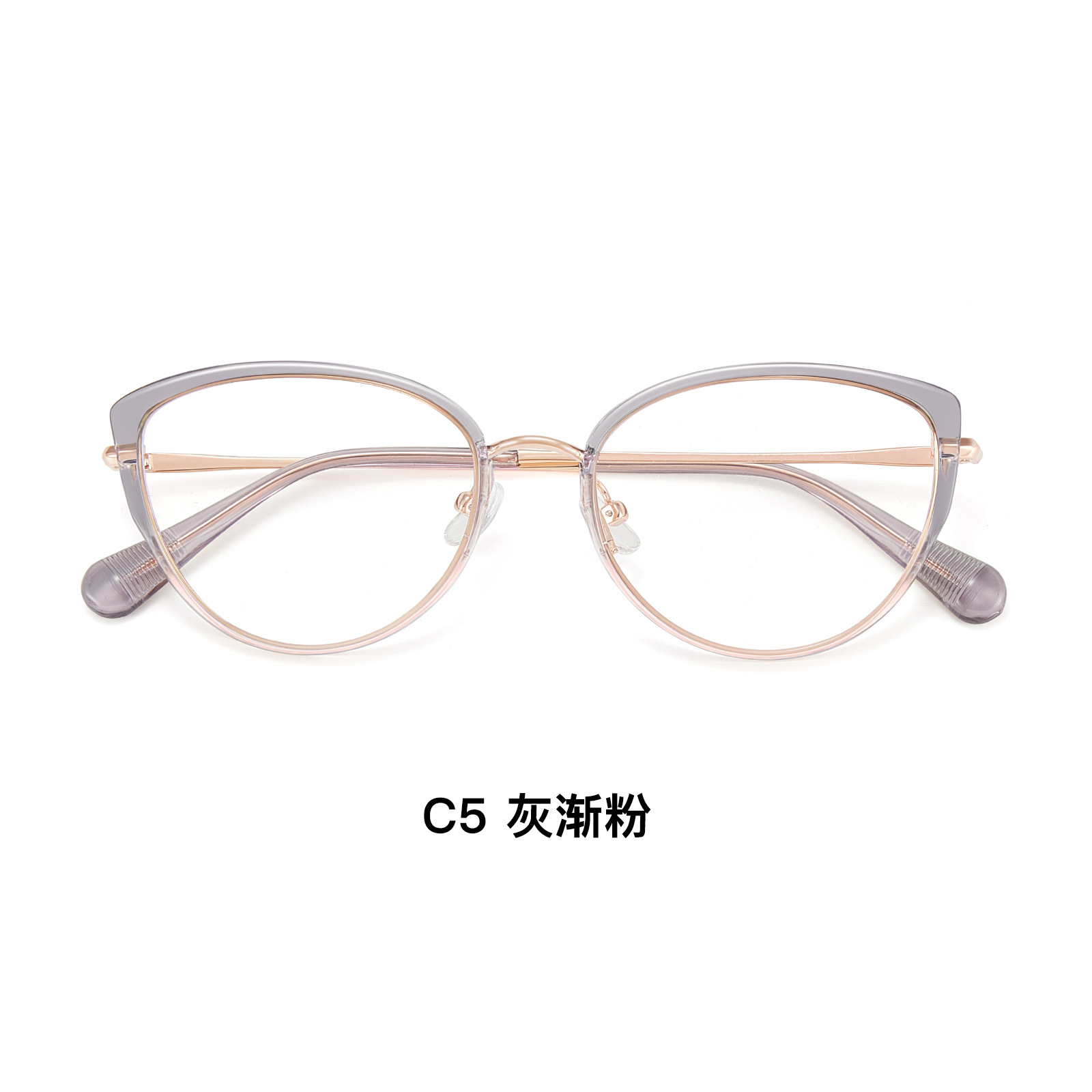 金胶猫眼框丨柔和脸型轮廓丨4mm宽边丨女款DG-TQ5740【全球购】