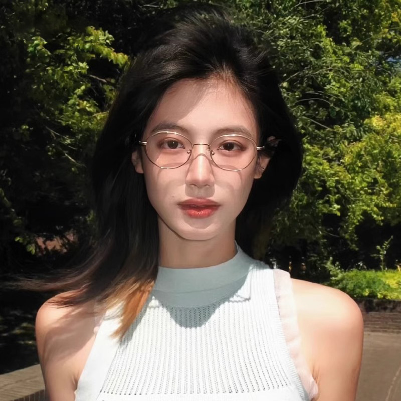 复古金丝细边椭圆框丨小红书爆款丨素颜好搭丨轻质修颜丨男女同款