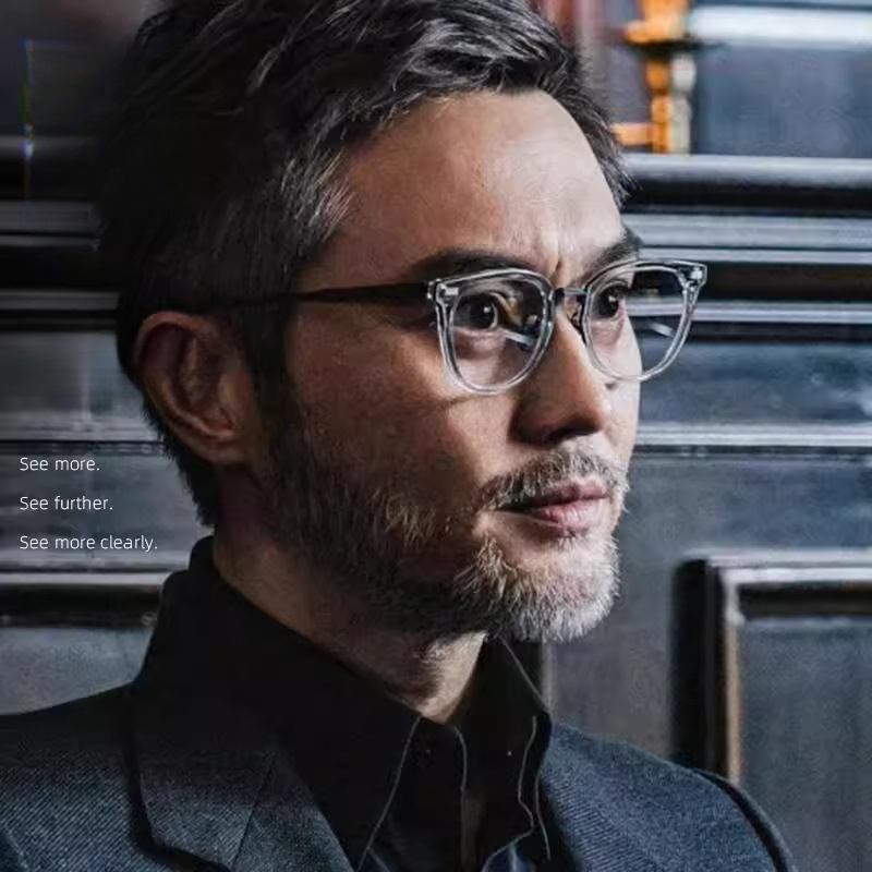 半钛方框丨误判张智霖井柏然同款丨可配高度数丨男女同款BSF33811Y【全球购】