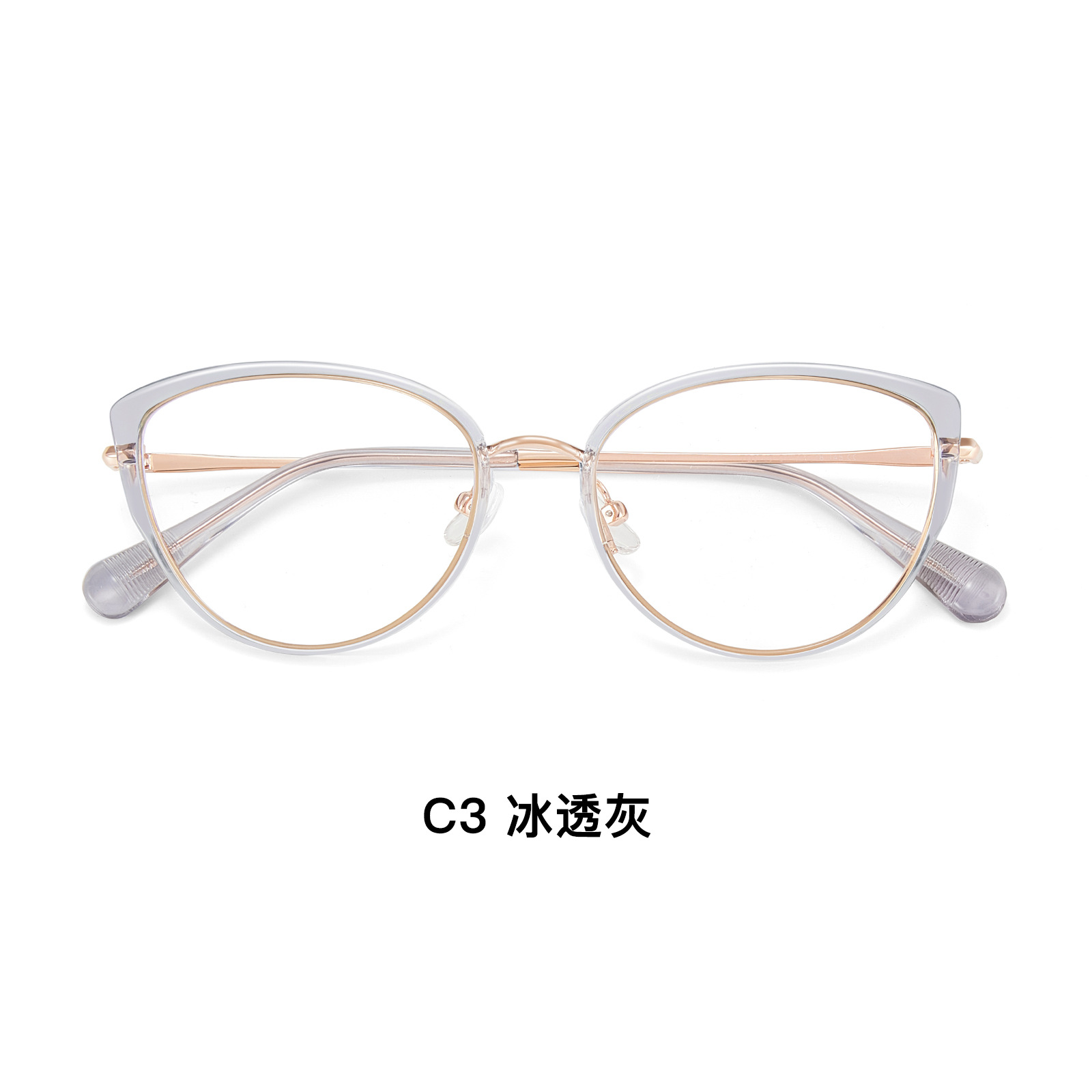 金胶猫眼框丨柔和脸型轮廓丨4mm宽边丨女款DG-TQ5740【全球购】