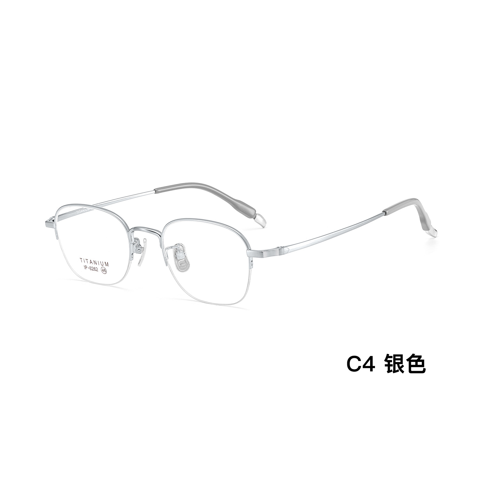 纯钛半框丨高端定制丨陶瓷鼻托丨温婉精致丨适配高度数丨男女同款DG6262【全球购】
