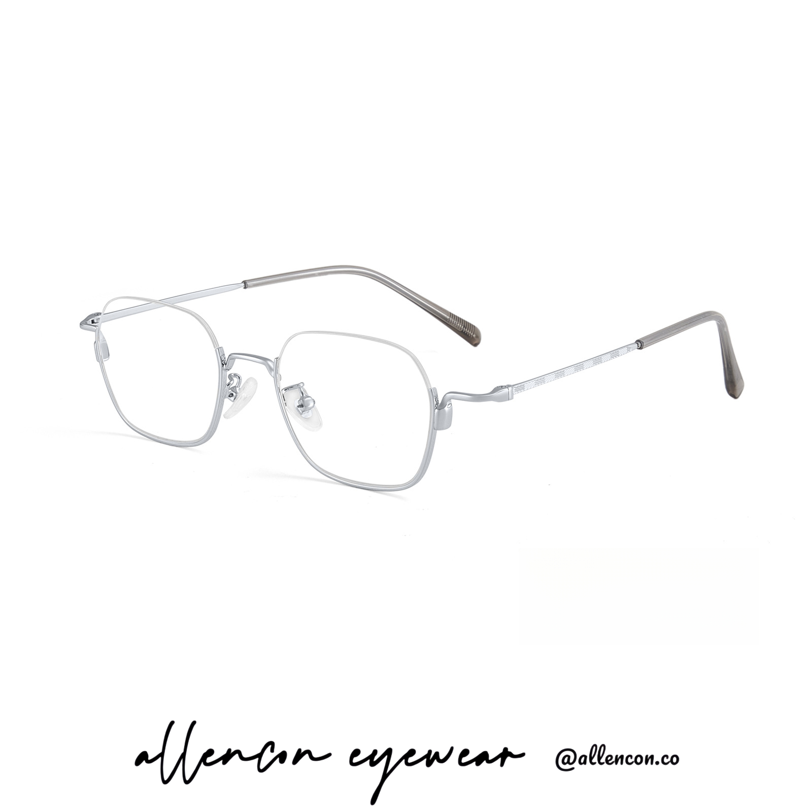 合金银丝下半框丨清冷气质丨精雕花纹腿丨女款DG34907【全球购】