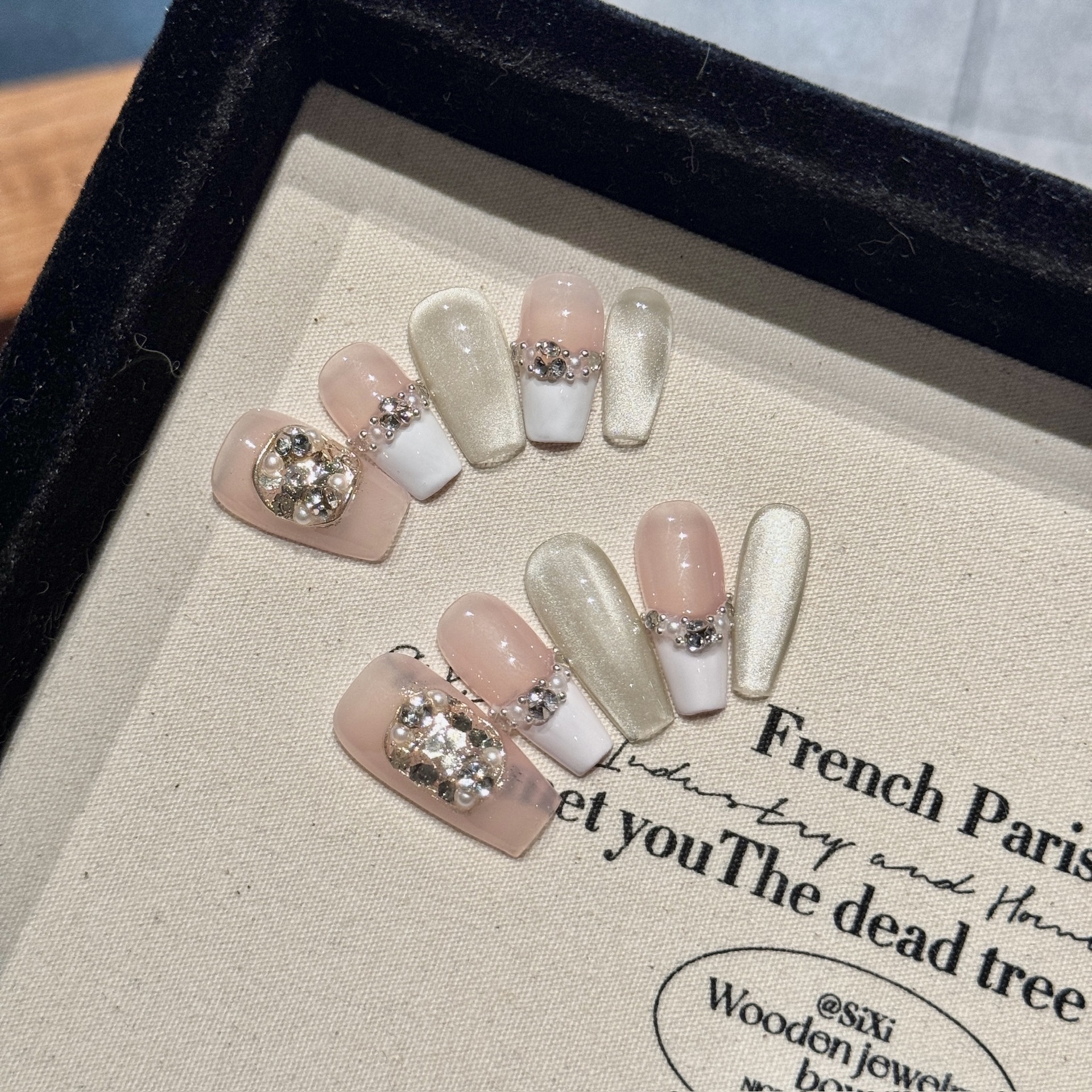 反转巴黎 | 中梯 | 小仙女必备 | 温柔浪漫猫眼系列 | 纯手工穿戴甲