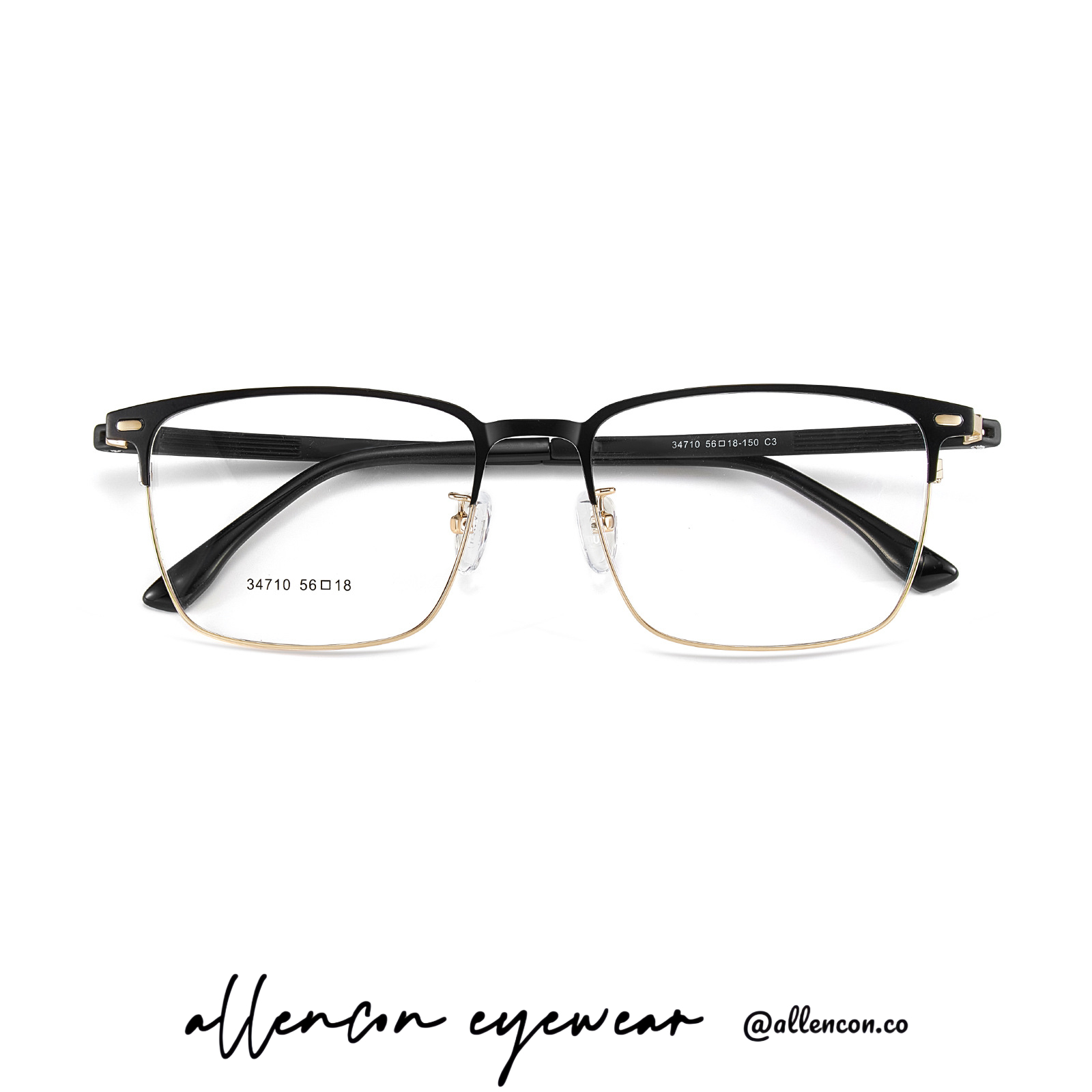 合金眉线框丨男士大脸丨潮搭有型丨真空IP电镀丨合金防腐蚀丨男款DG34710